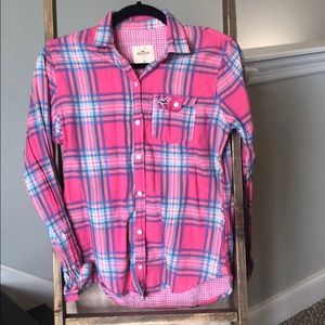 hollister plaid long sleeve